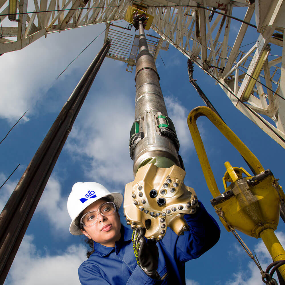 Drill rig assembly of a Schlumberger drilling rig