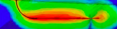 simulation of heat from a nuclear waste canister in the borehole repository