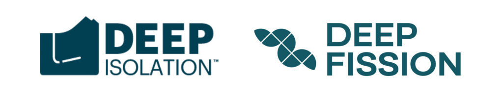 Deep Isolation logo paired with Deep Fission logo