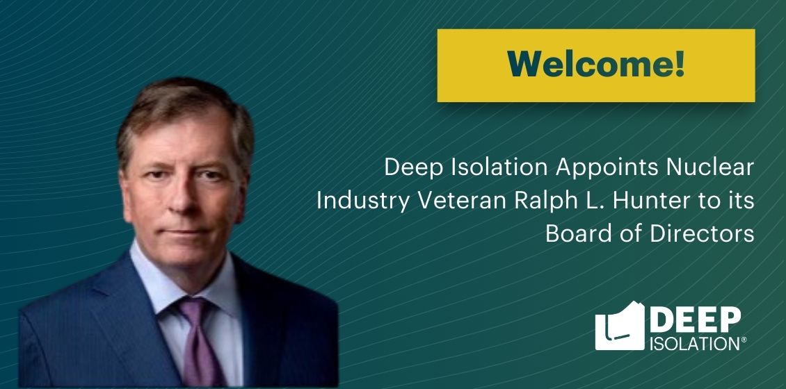 Ralph L. Hunter joins the Board of Directors