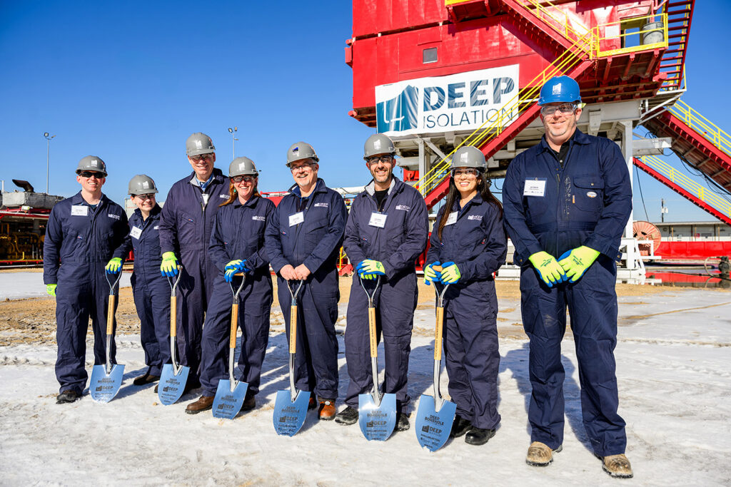Deep Isolation team at groundbreaking ceremony