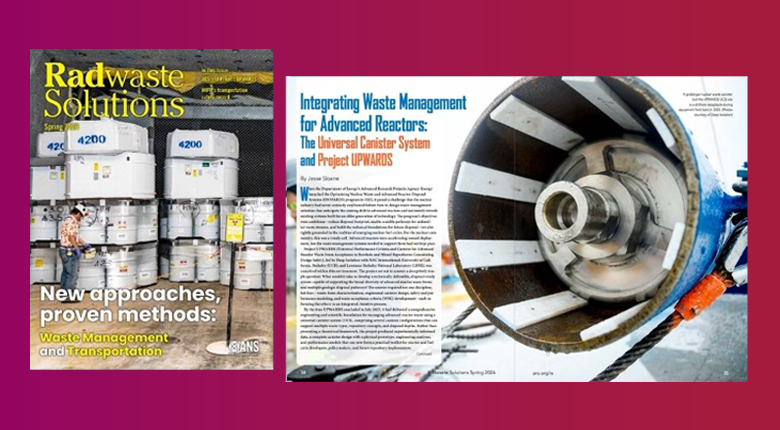 Radwaste cover, Deep Isolation spread, Spring 2026