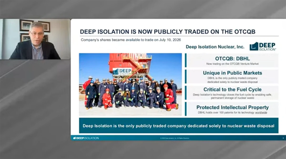 Deep Isolation at OTCQB Small Cap Conference